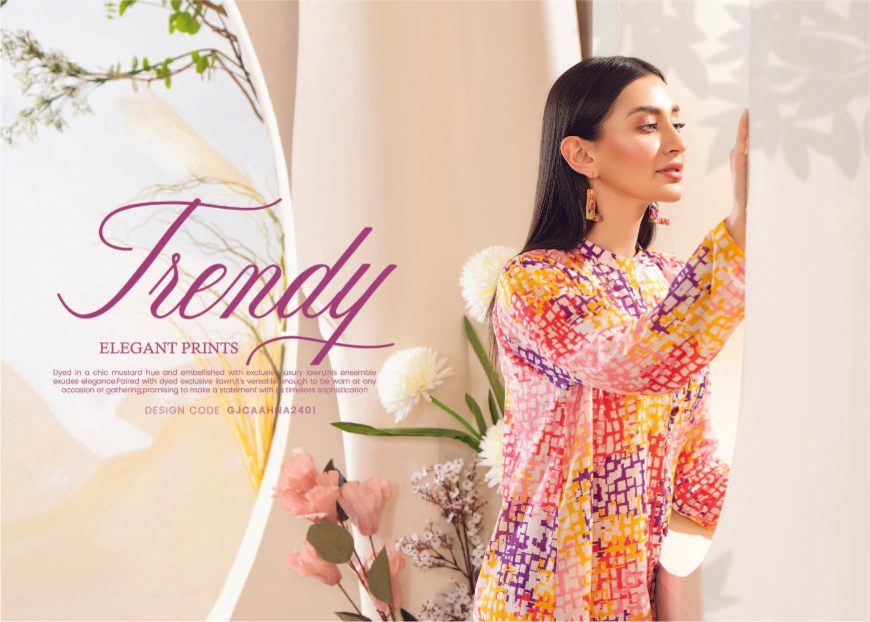 Digital Printed Abstract Summer Wear