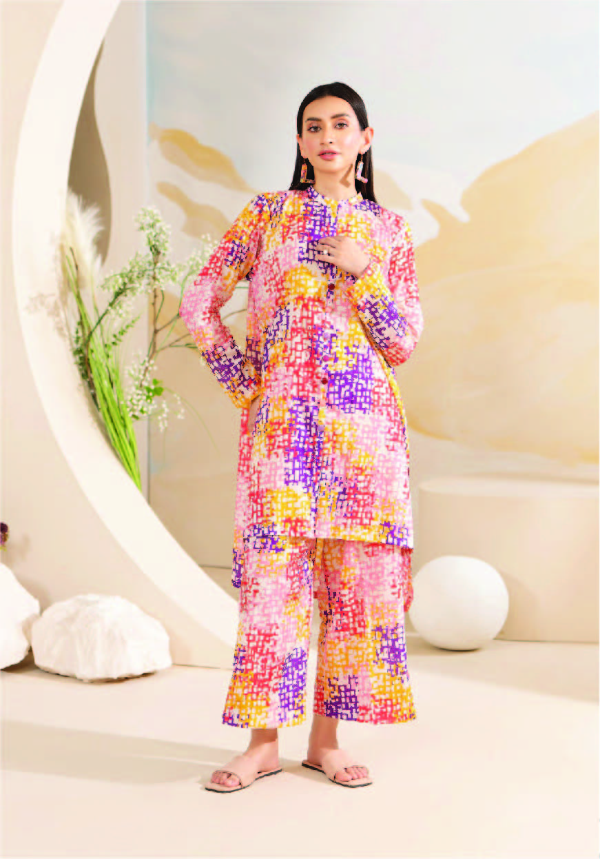 Digital Printed Abstract Summer Wear