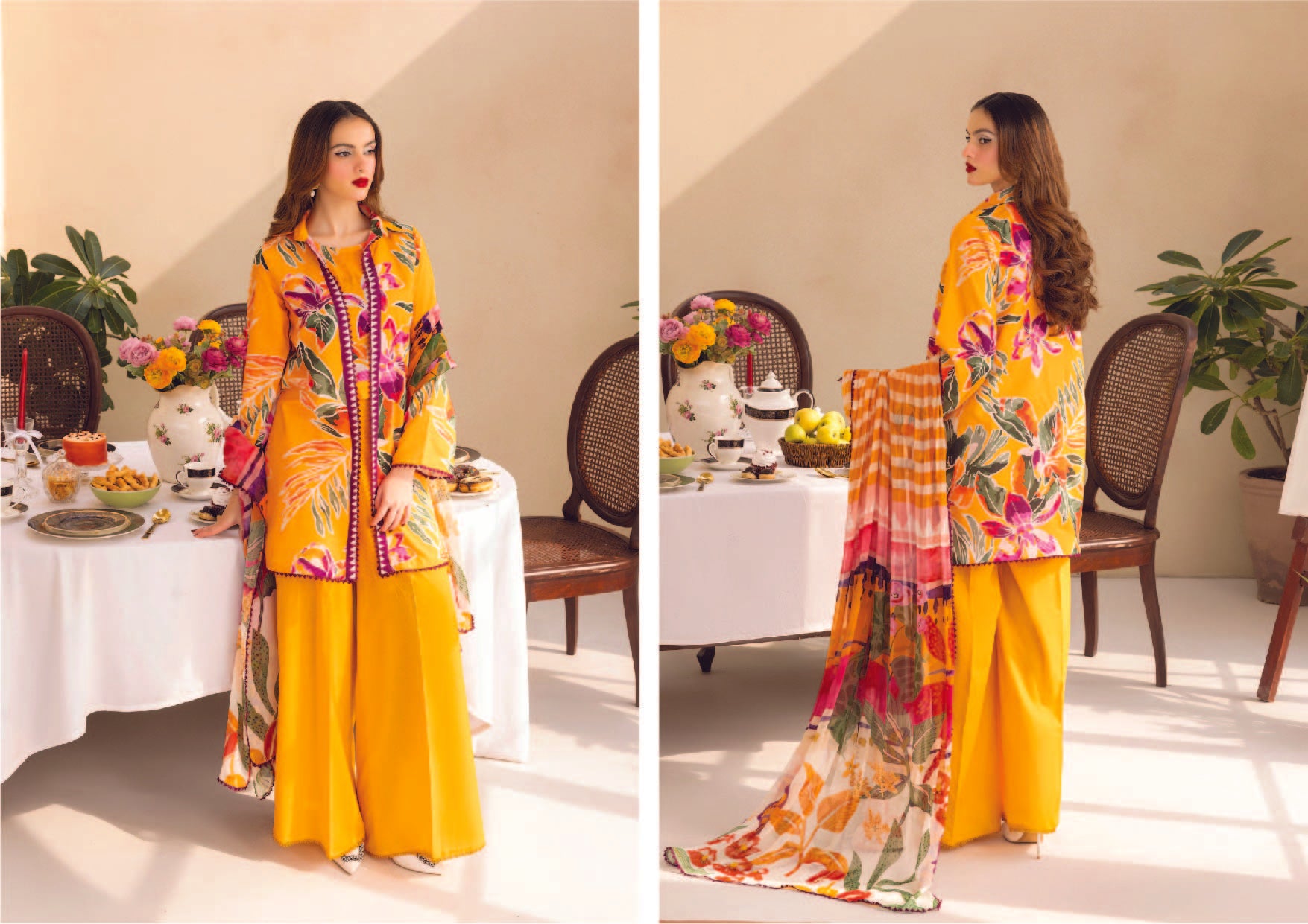 Unstitched 3-Piece Lawn Suit (Summer '25)