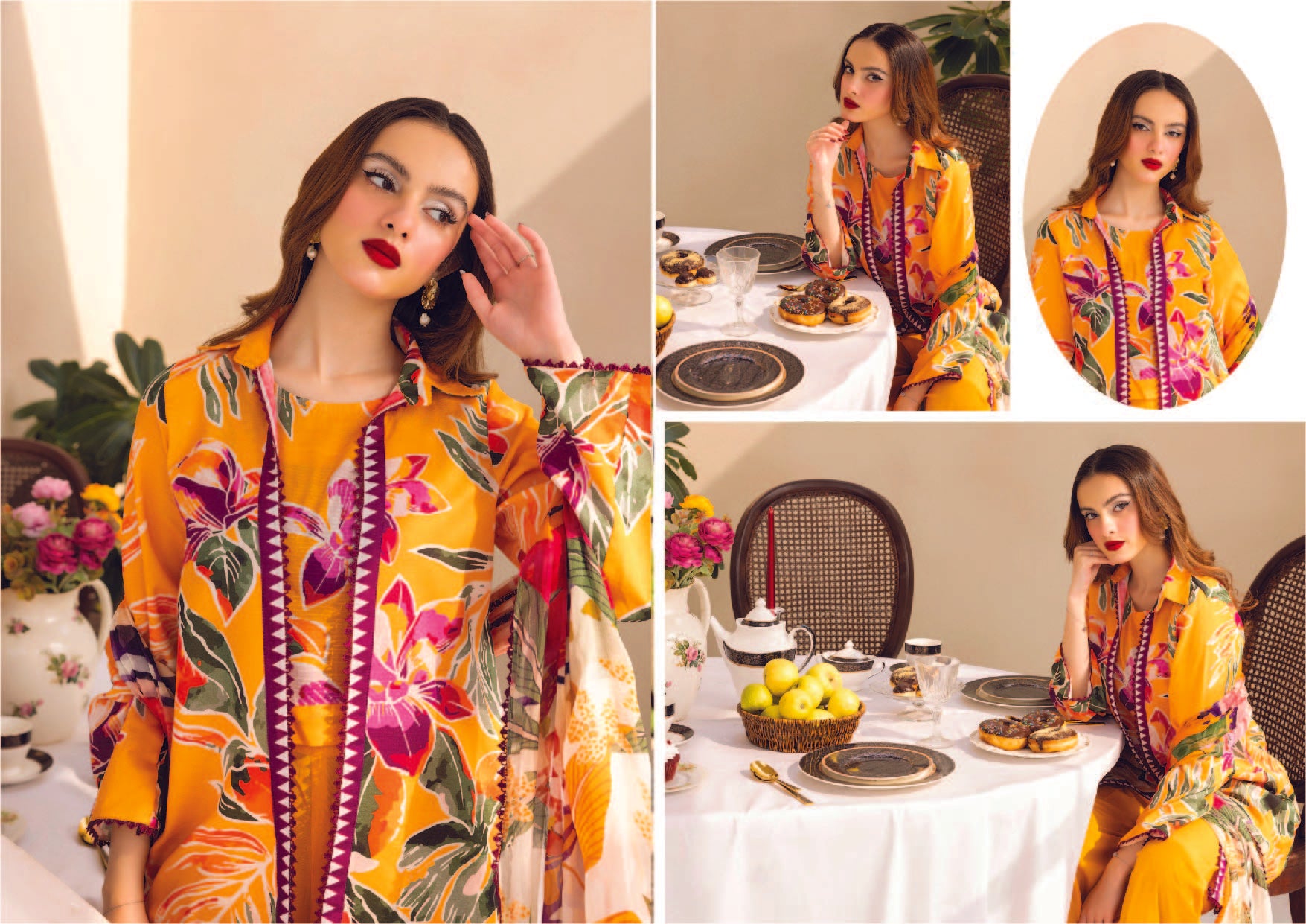 Unstitched 3-Piece Lawn Suit (Summer '25)