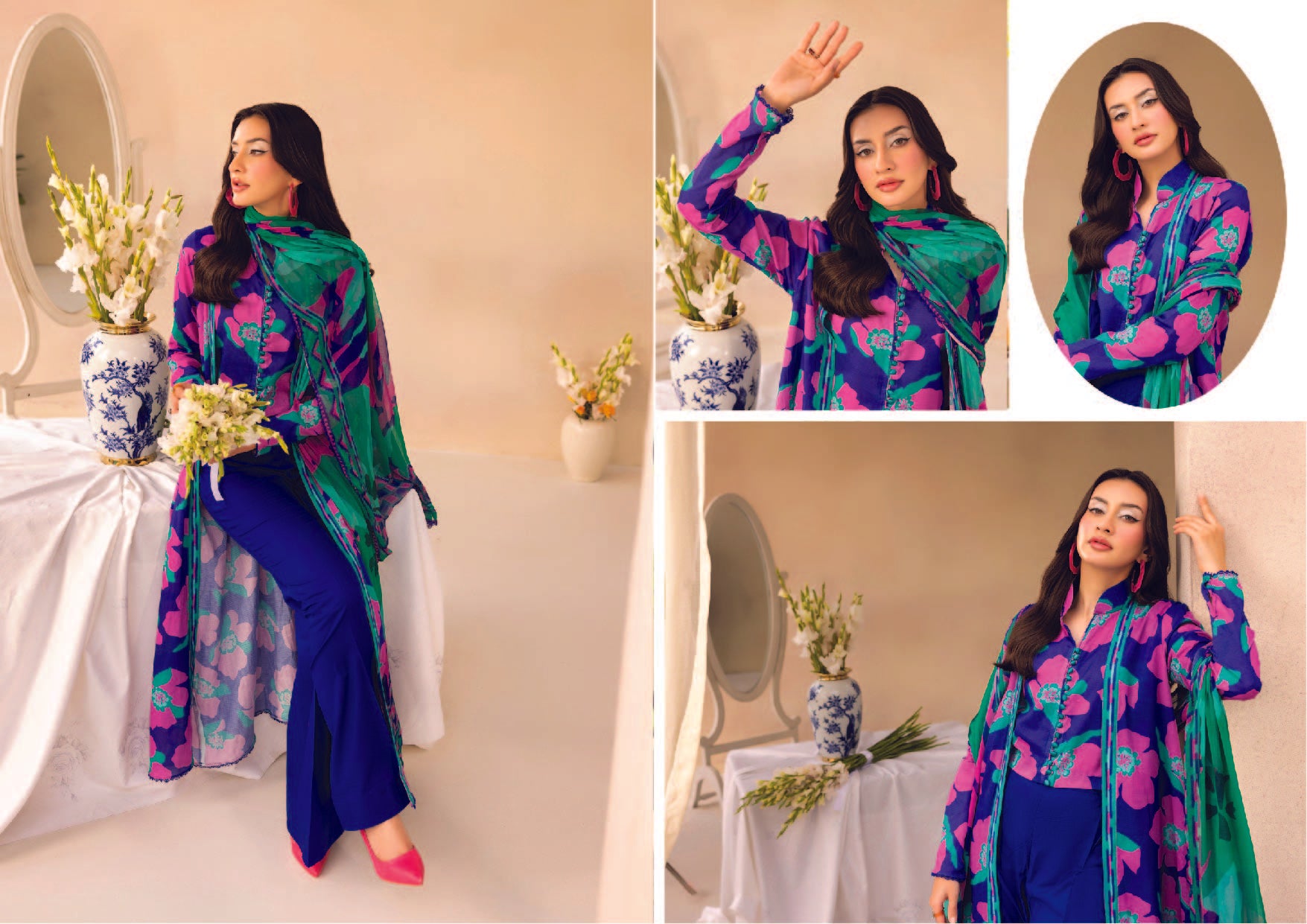 Unstitched 3-Piece Lawn Suit (Summer '25)