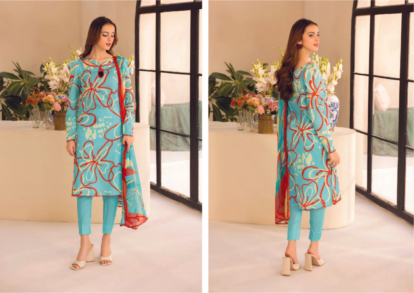 Unstitched 3-Piece Lawn Suit (Summer '25)