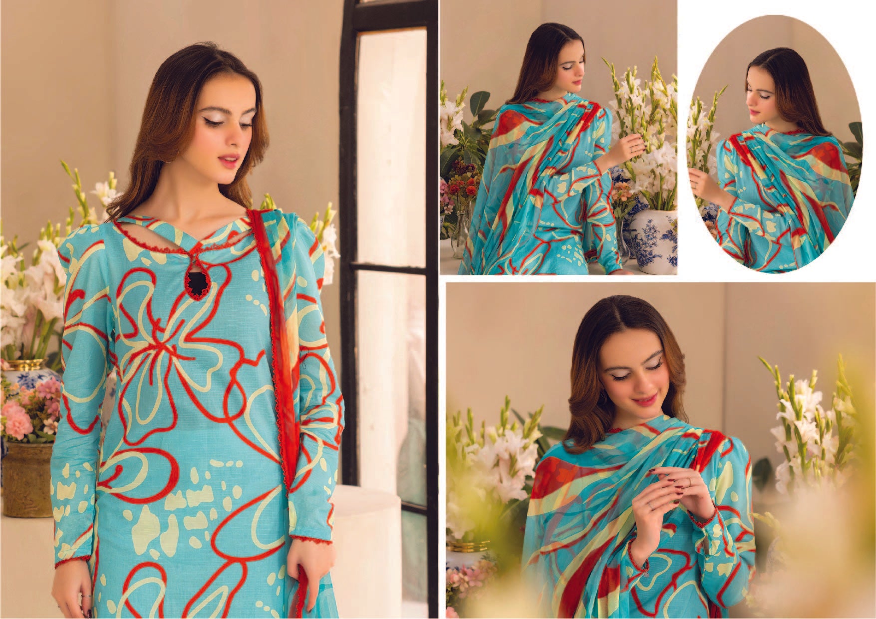 Unstitched 3-Piece Lawn Suit (Summer '25)