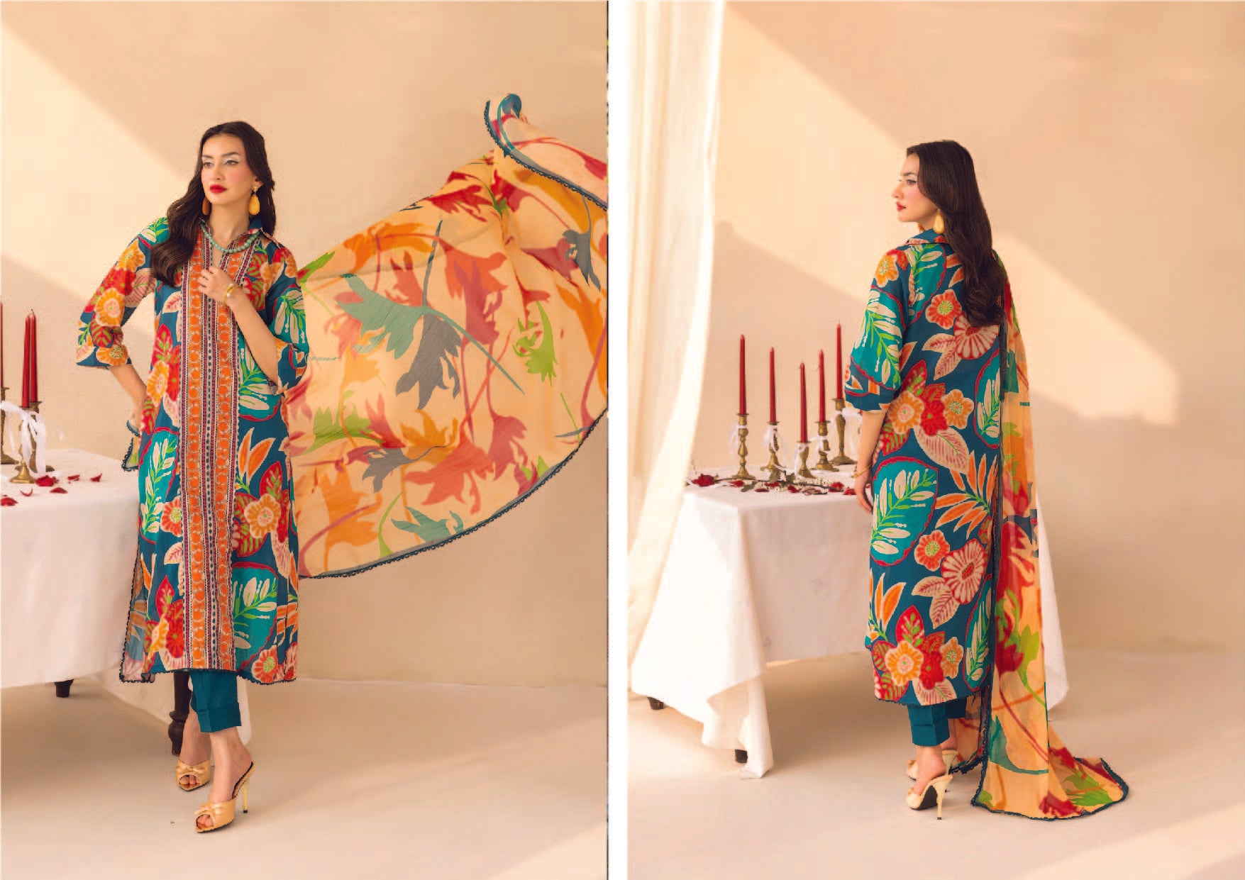 Unstitched 3-Piece Lawn Suit (Summer '25)