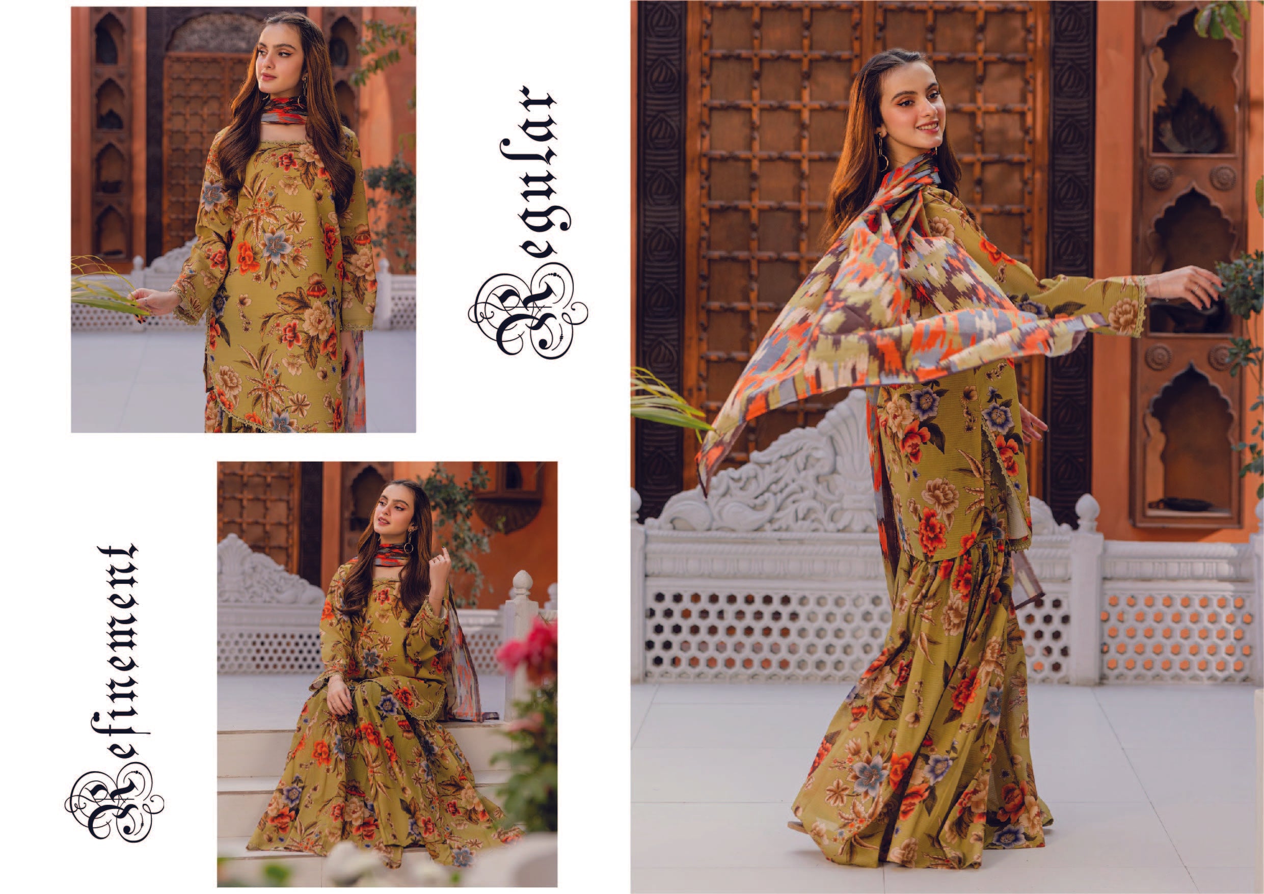 Unstitched 3-Piece Slub Voile Dupatta (Summer '25)