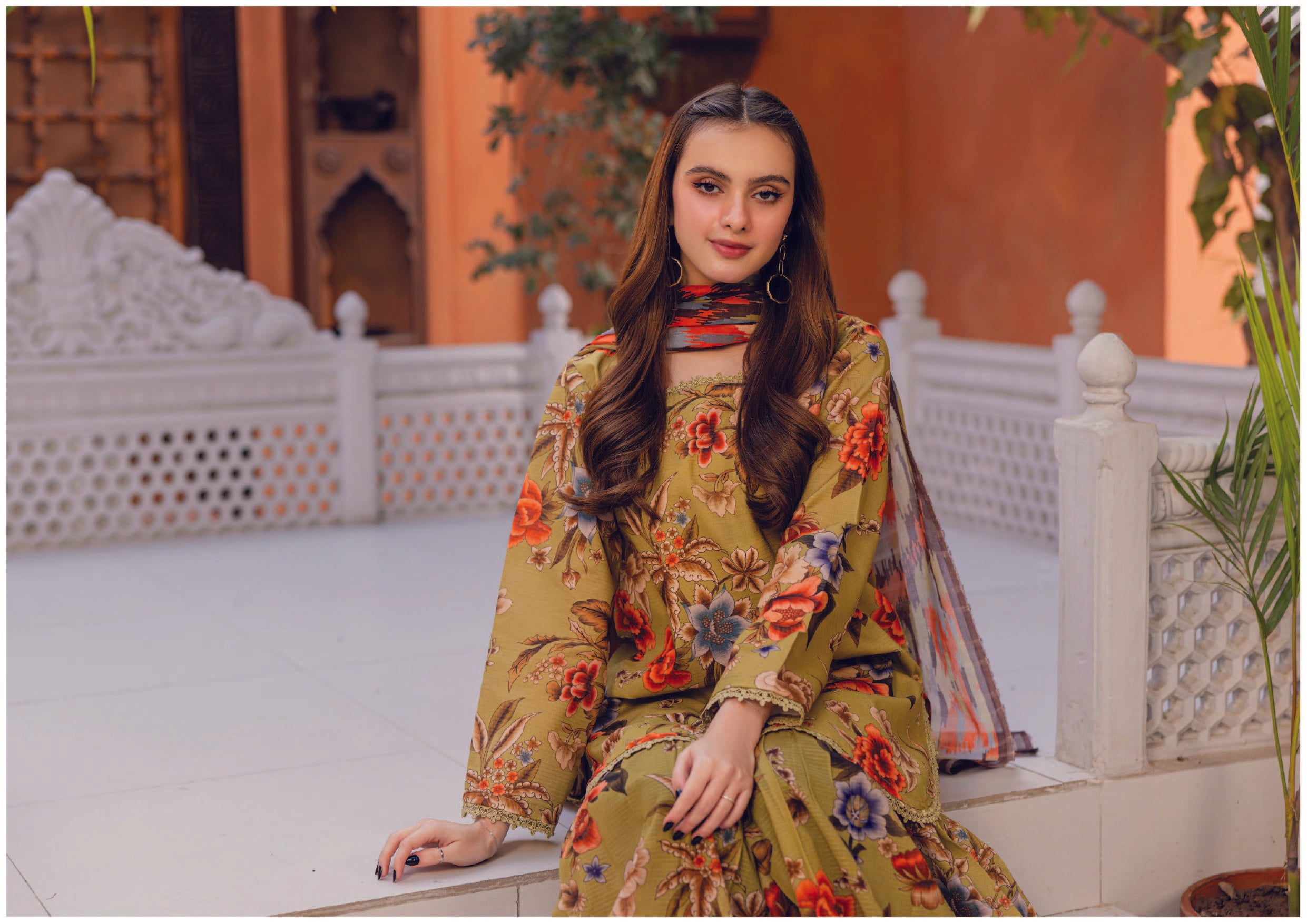 Unstitched 3-Piece Slub Voile Dupatta (Summer '25)
