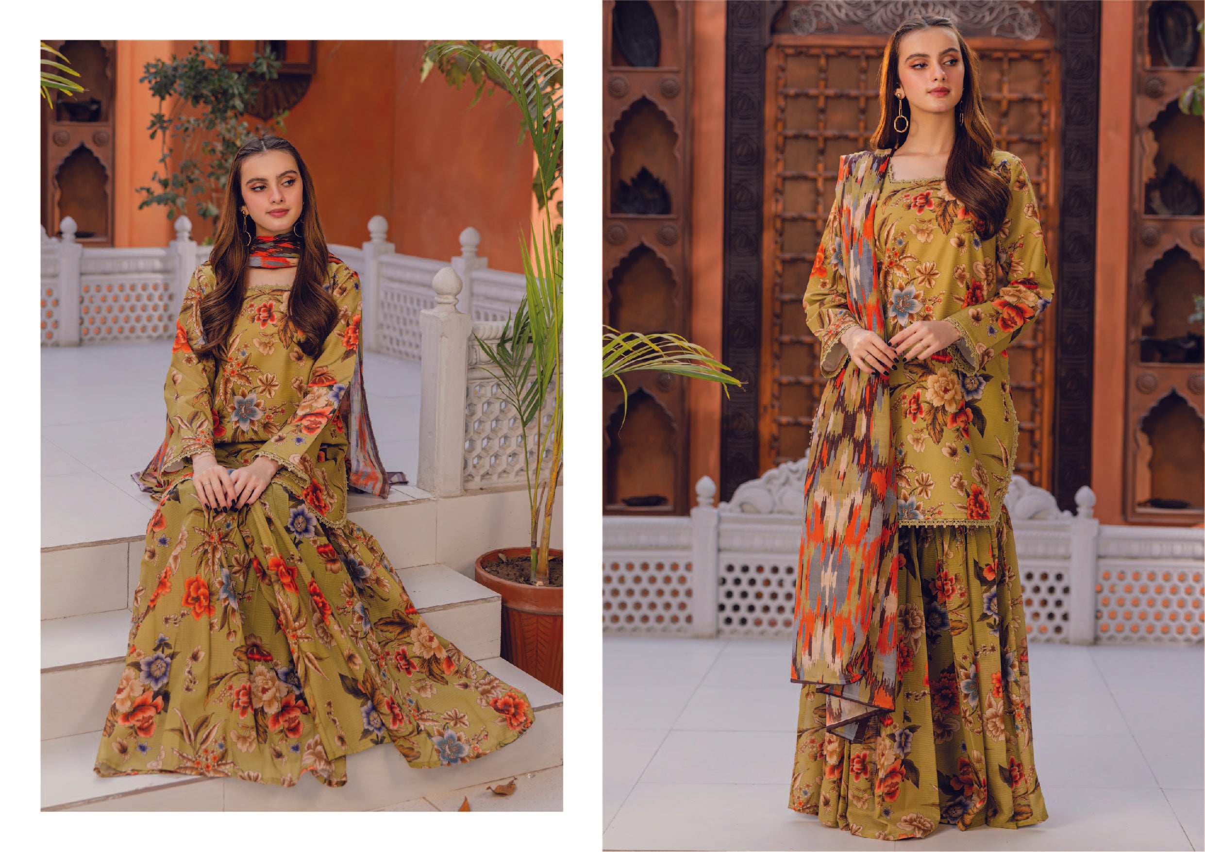 Unstitched 3-Piece Slub Voile Dupatta (Summer '25)