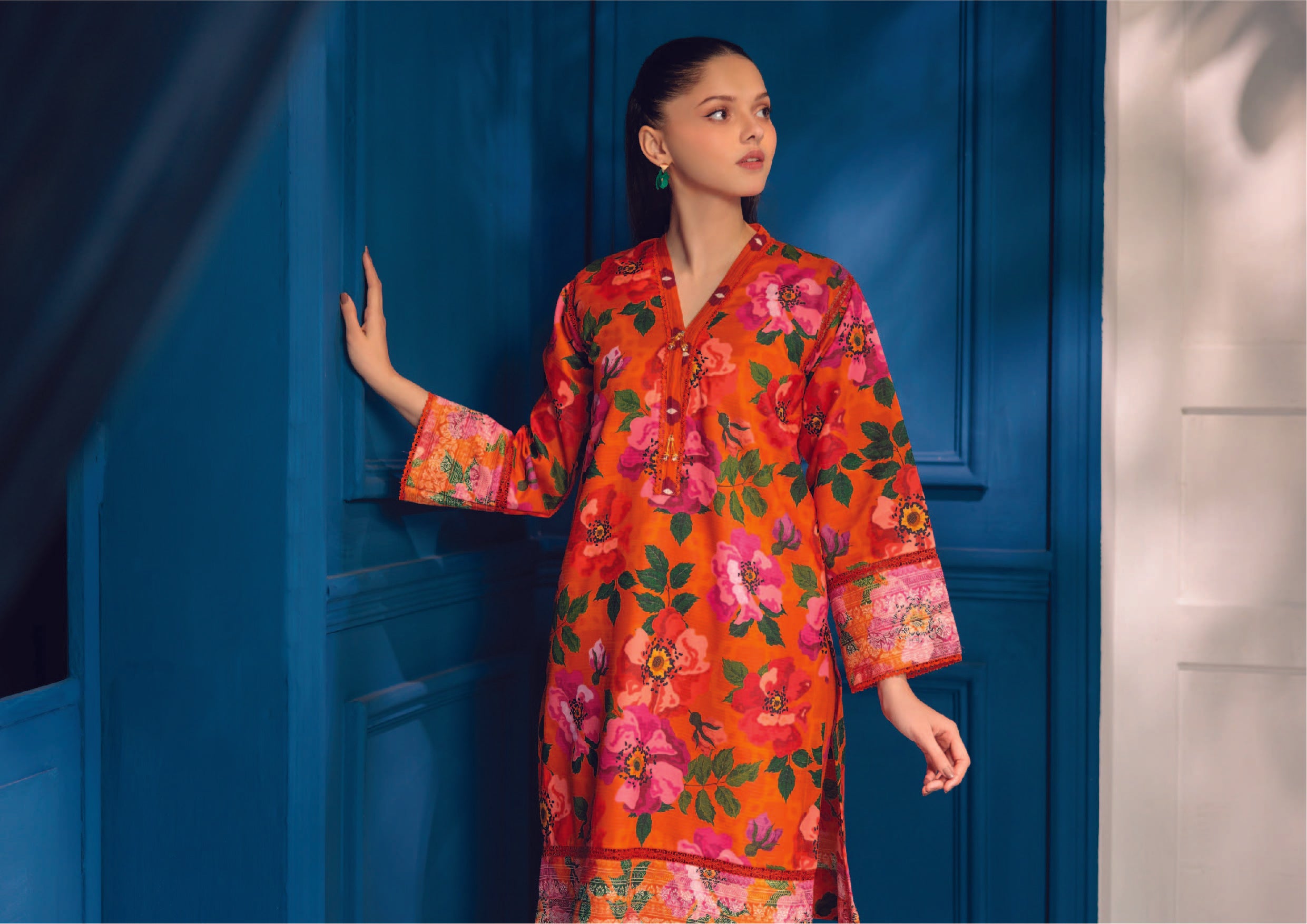 Unstitched 3-Piece Slub Voile Dupatta (Summer '25)